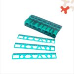 خطکش 20 سانت شابلون ژله ای صریر و آذر