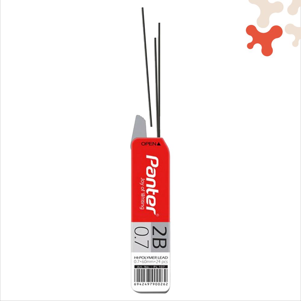 مغز مداد 07 پنتر PL107 سایز 60mm (بسته 12 عددی) مغز مداد 0/7 پنتر مدل PL107 سایز 60mm - تصویر 1