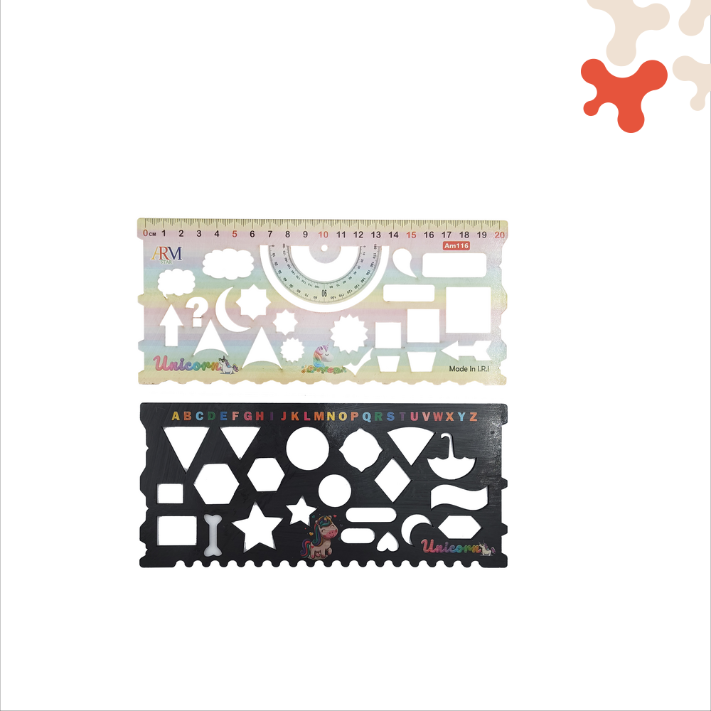 stationery-501383-1 شابلون جفتی ام دی اف آرم استار - تصویر 1