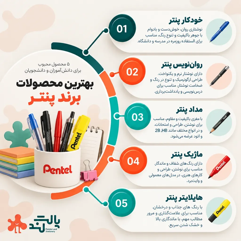 لیست بهترین لوازم تحریر داخلی و خارجی